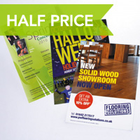 Printing.com silk leaflets half price in May